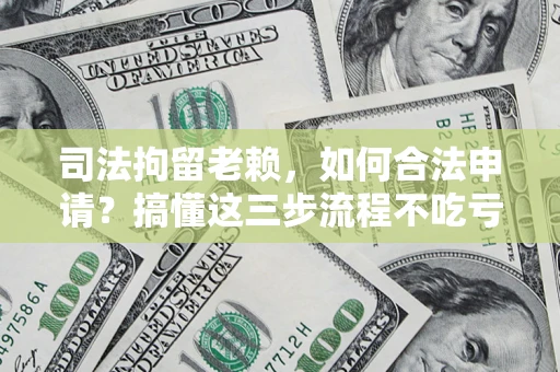 北京司法拘留老赖，如何合法申请？搞懂这三步流程不吃亏！