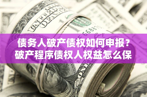 北京债务人破产债权如何申报？破产程序债权人权益怎么保障？