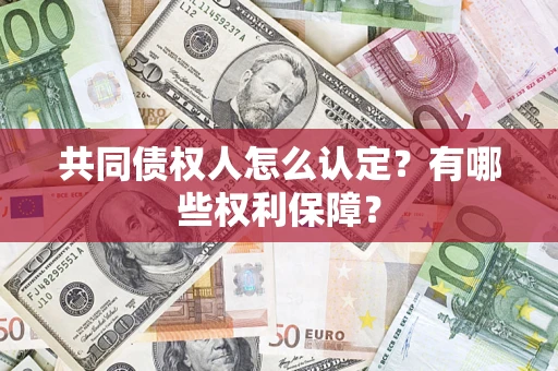 北京共同债权人怎么认定？有哪些权利保障？