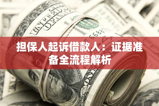 北京担保人起诉借款人：证据准备全流程解析