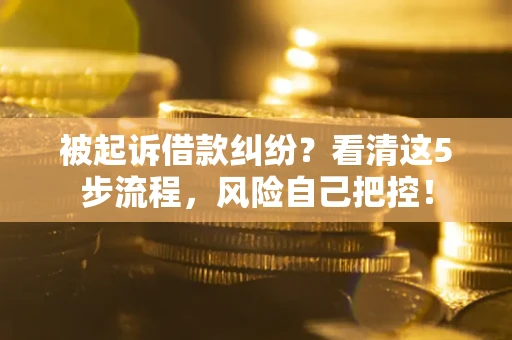 北京被起诉借款纠纷？看清这5步流程，风险自己把控！