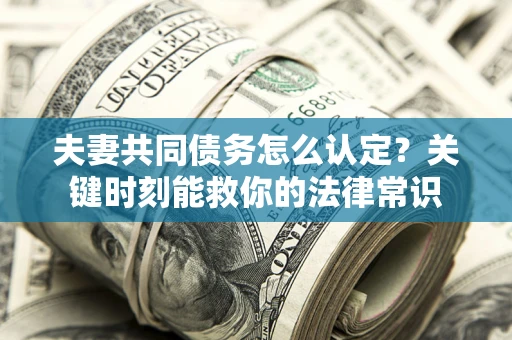 北京夫妻共同债务怎么认定？关键时刻能救你的法律常识