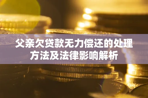 北京父亲欠贷款无力偿还的处理方法及法律影响解析