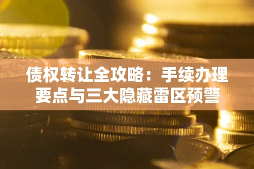 北京债权转让全攻略：手续办理要点与三大隐藏雷区预警