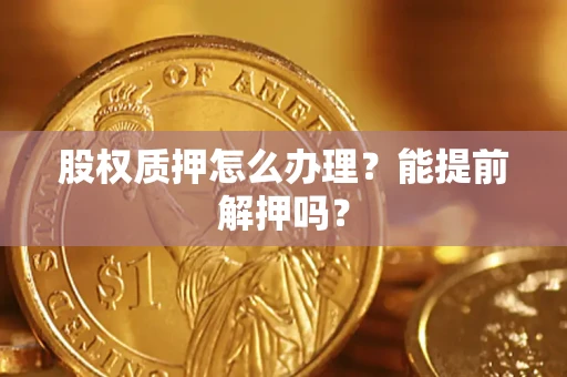 北京股权质押怎么办理？能提前解押吗？